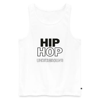 Hip hop underground - Débardeur bio Premium Homme - blanc - Devant - Michal (187cm)