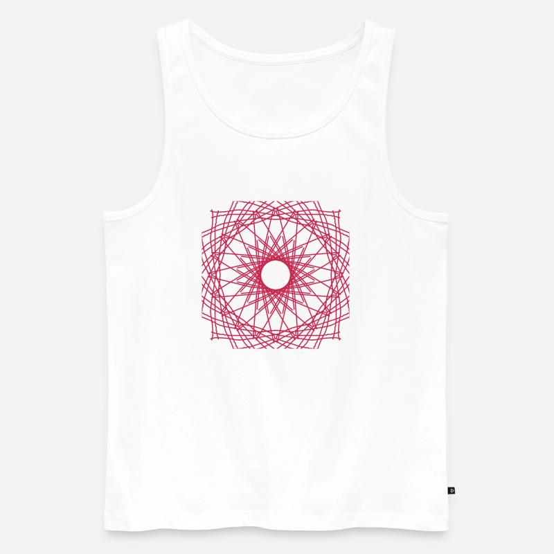 Muster - Männer Premium Bio Tank Top - Weiß