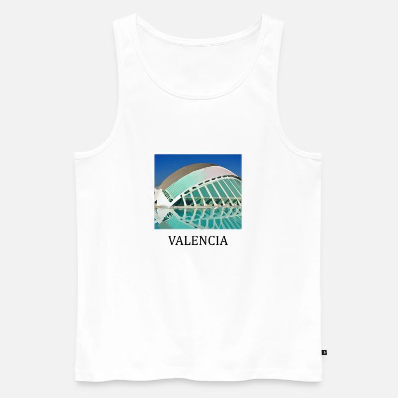Valenz - Männer Premium Bio Tank Top - Weiß