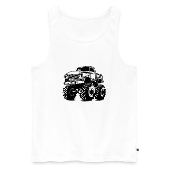 Monster Truck Monster Truck Lover Fan - Débardeur bio Premium Homme - blanc - Devant - Michal (187cm)
