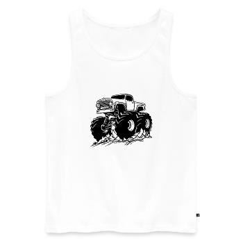 Monster Truck Monster Truck Lover Fan - Débardeur bio Premium Homme - blanc - Devant - Michal (187cm)