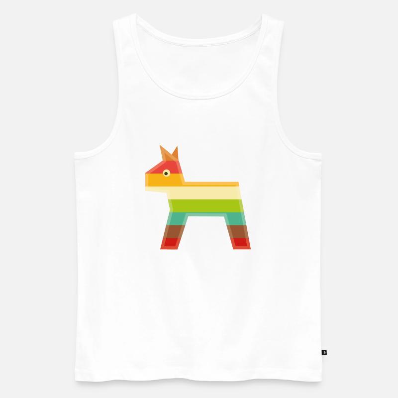 Pferde - Männer Premium Bio Tank Top - Weiß