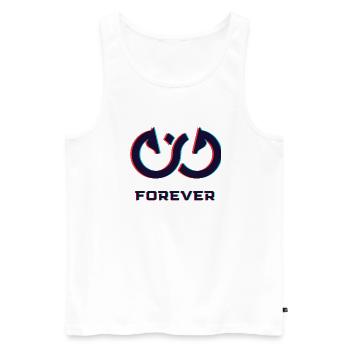 Forever Horse Design 1 - Männer Premium Bio Tank Top - Weiß - Vorne - Michal (187cm)