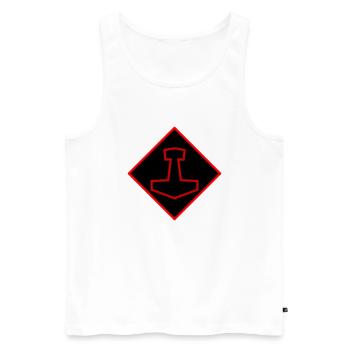 Mjölnir - Débardeur bio Premium Homme - blanc - Devant - Michal (187cm)
