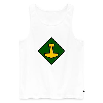 Mjölnir - Débardeur bio Premium Homme - blanc - Devant - Michal (187cm)