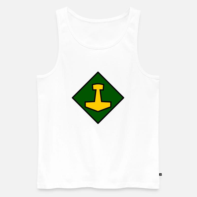 Mjölnir - Männer Premium Bio Tank Top - Weiß