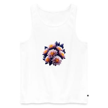 Flower Gift Flowers Garden Home Gardener Gardener Gardener - Men's Premium Organic Tank Top - white - Front - Michal (187cm)