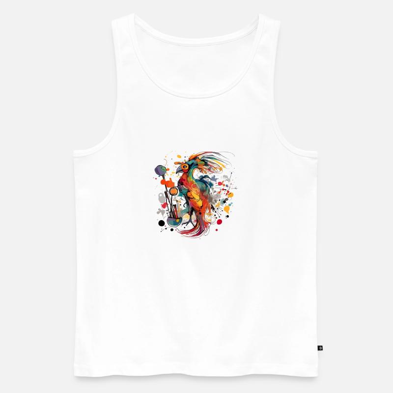 Mikjo der Phönix - Männer Premium Bio Tank Top - Weiß
