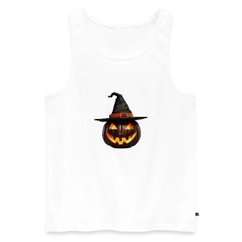 Halloween Pumpkin Costume Pumpkins Cadeau Citrouille - Débardeur bio Premium Homme - blanc - Devant - Michal (187cm)