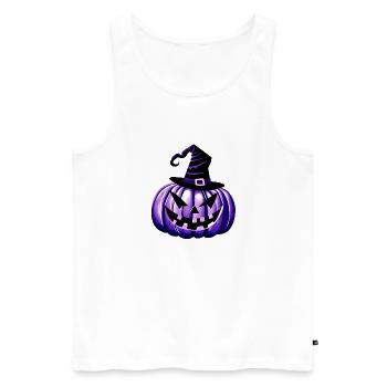 Halloween Pumpkin Costume Pumpkin Costume Cadeau - Débardeur bio Premium Homme - blanc - Devant - Michal (187cm)