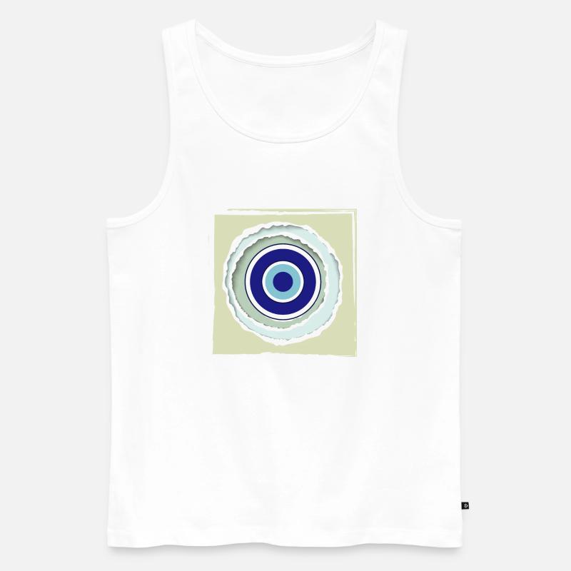 Protective eye fun fun fun - Men's Premium Organic Tank Top - white