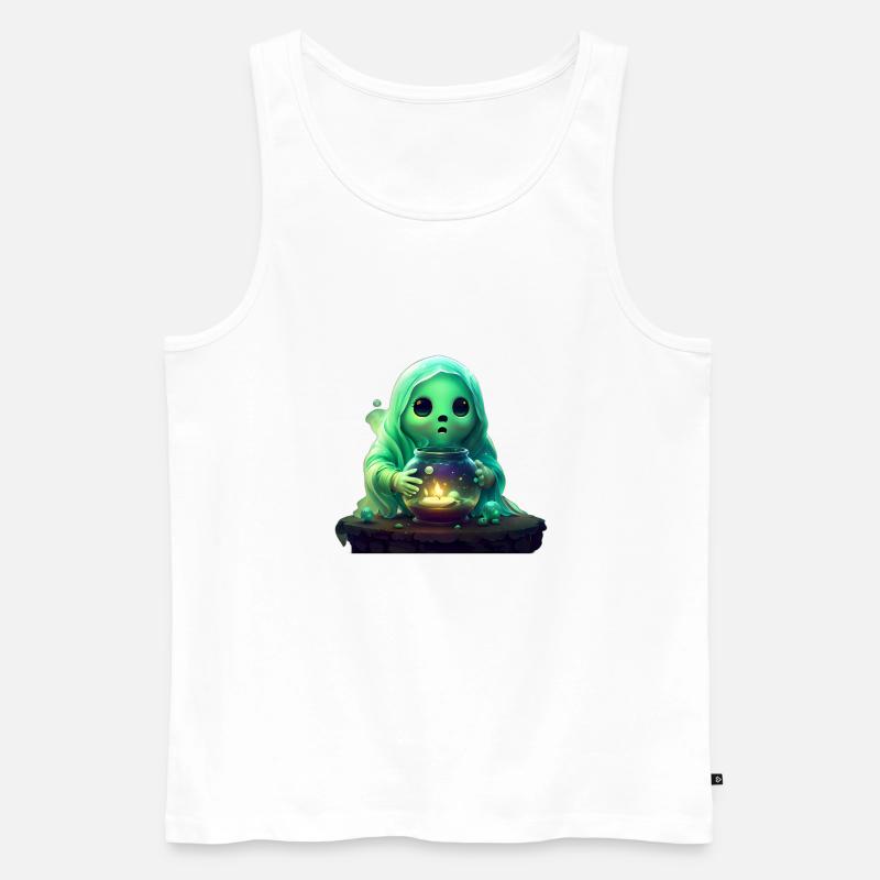 Bild 2 - Männer Premium Bio Tank Top - Weiß
