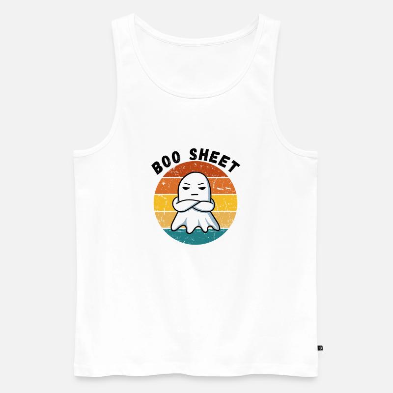 Buh-Bogen - Männer Premium Bio Tank Top - Weiß