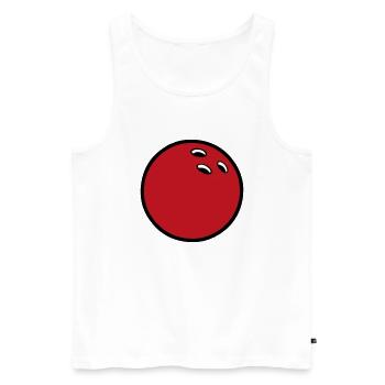 Bowlingkugel 2510 - Männer Premium Bio Tank Top - Weiß - Vorne - Michal (187cm)