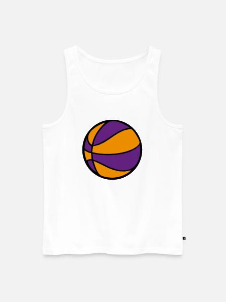 basketball 2510 - Men's Premium Organic Tank Top - white