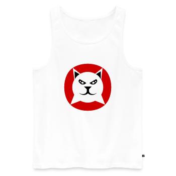 Lynx. - Débardeur bio Premium Homme - blanc - Devant - Michal (187cm)