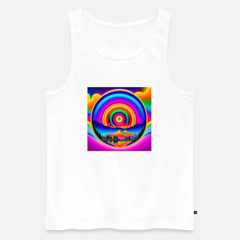 Psychedelischer Trip - Männer Premium Bio Tank Top - Weiß
