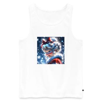 Joyeux Noel #4 - Débardeur bio Premium Homme - blanc - Devant - Michal (187cm)