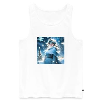 Joyeux Noel #14 - Débardeur bio Premium Homme - blanc - Devant - Michal (187cm)