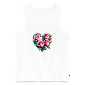 Flower Gift, Flowers, Garden, Home Gardener, Gardener - Men's Premium Organic Tank Top - white - Front - Michal (187cm)