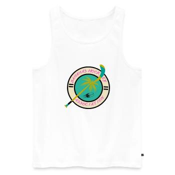 Bahamas Hockey Association - Männer Premium Bio Tank Top - Weiß - Vorne - Michal (187cm)
