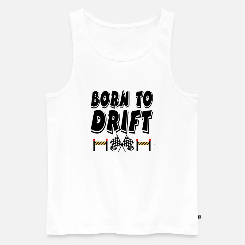 Auto - Männer Premium Bio Tank Top - Weiß