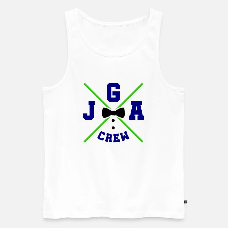 jga crew - Männer Premium Bio Tank Top - Weiß