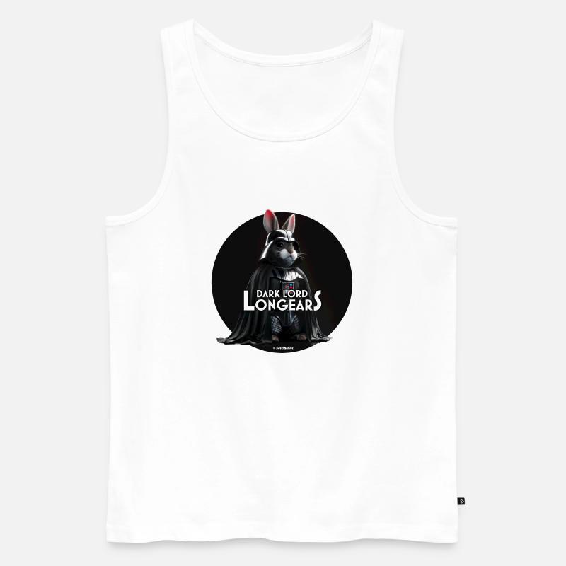 Dunkler Lord Hase - Männer Premium Bio Tank Top - Weiß