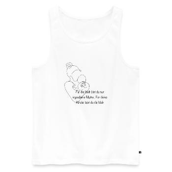 Mutter Mama Mami - Männer Premium Bio Tank Top - Weiß - Vorne - Michal (187cm)