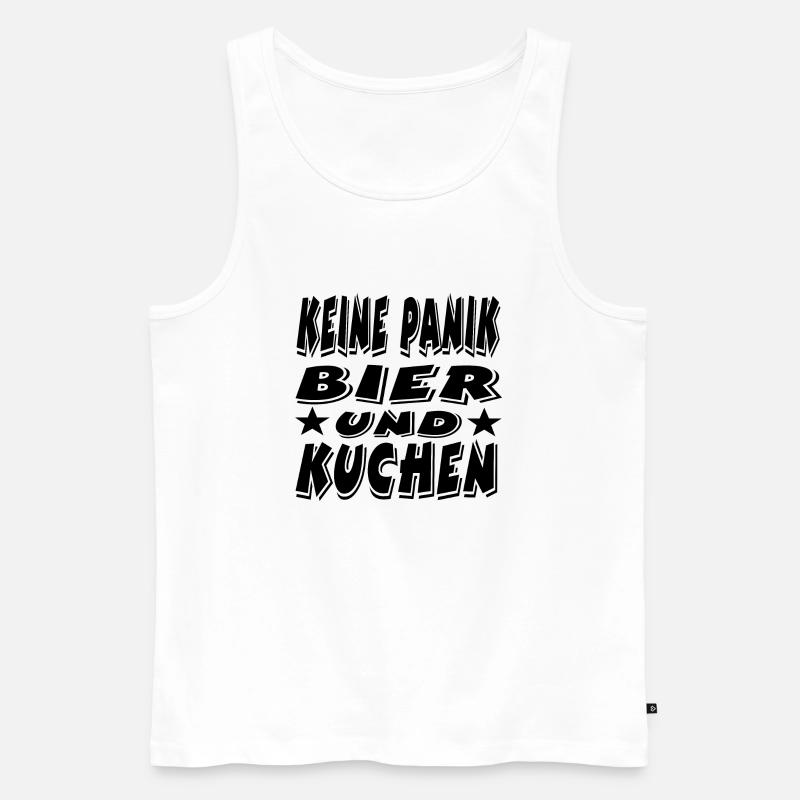 Bier - Männer Premium Bio Tank Top - Weiß
