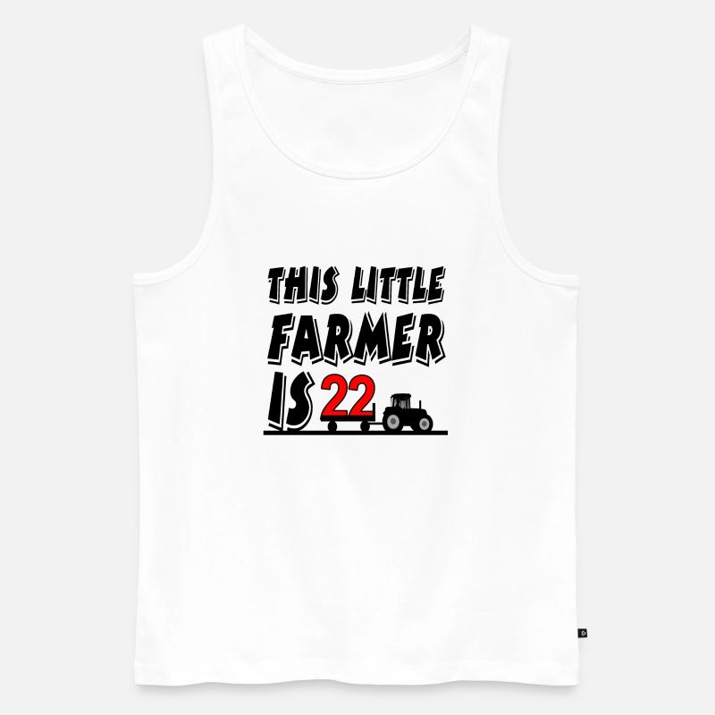 Traktor - Männer Premium Bio Tank Top - Weiß