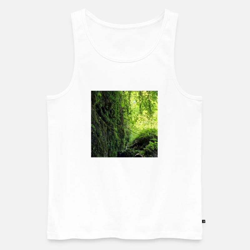 Pfälzer Wald - Männer Premium Bio Tank Top - Weiß