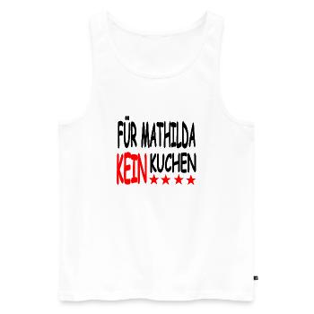 Kuchen - Männer Premium Bio Tank Top - Weiß - Vorne - AI Model Male 178 light (178cm)