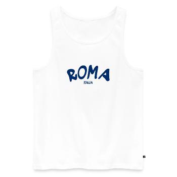 Rome - Rome - Italie - Italie - Italie - Débardeur bio Premium Homme - blanc - Devant - Michal (187cm)