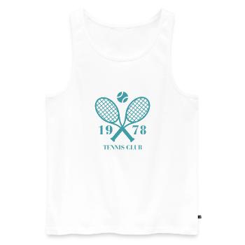 1978 tennis club - Débardeur bio Premium Homme - blanc - Devant - Michal (187cm)