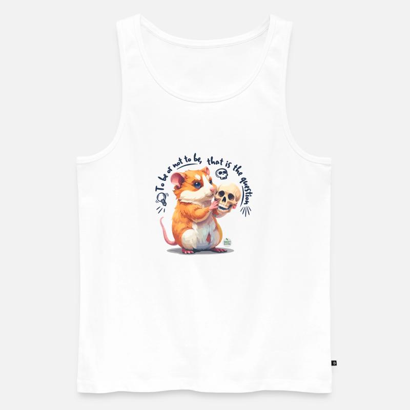 Sein oder Nichtsein - Männer Premium Bio Tank Top - Weiß