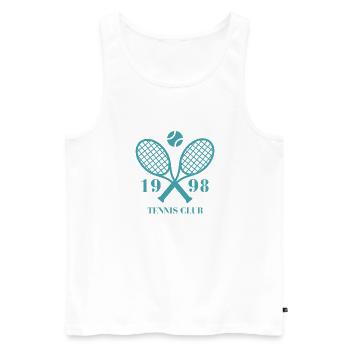 1998 tennis club - Débardeur bio Premium Homme - blanc - Devant - Michal (187cm)