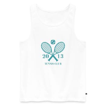 2013 tennis club - Débardeur bio Premium Homme - blanc - Devant - Michal (187cm)