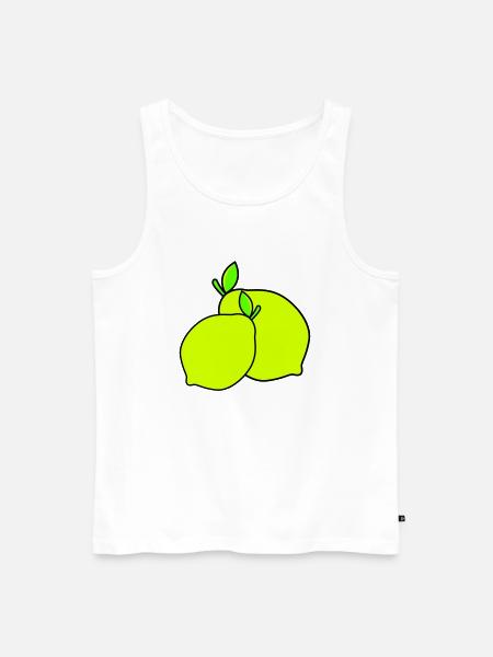 lemons - Men's Premium Organic Tank Top - white
