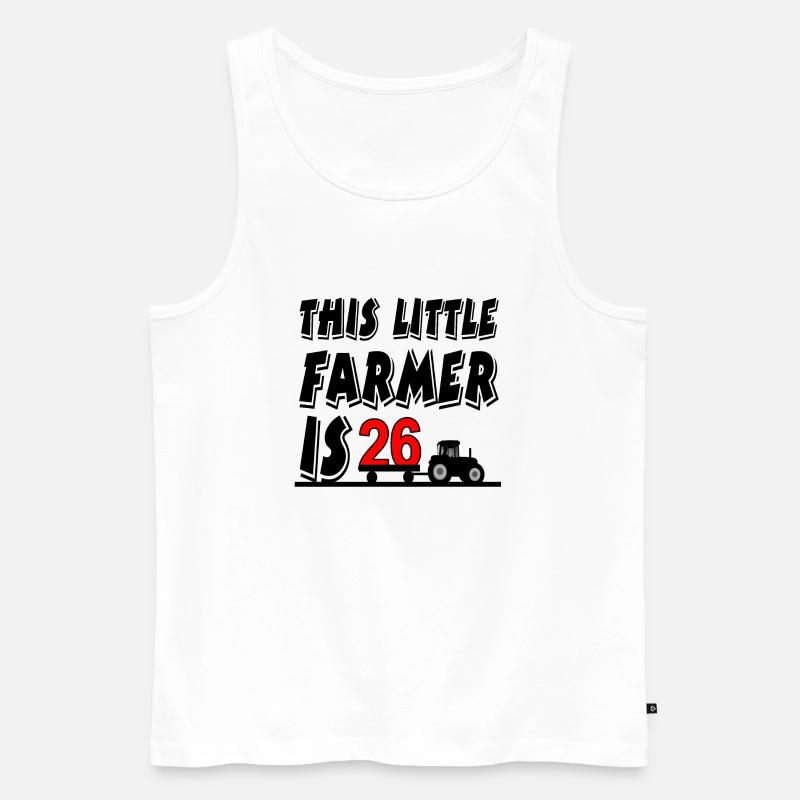 Bauer - Männer Premium Bio Tank Top - Weiß