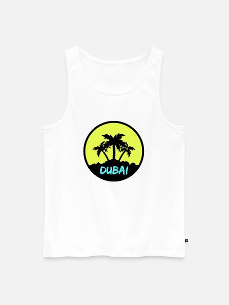 Dubai - Men's Premium Organic Tank Top - white