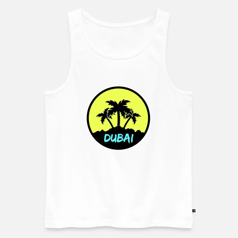 dubai - Männer Premium Bio Tank Top - Weiß