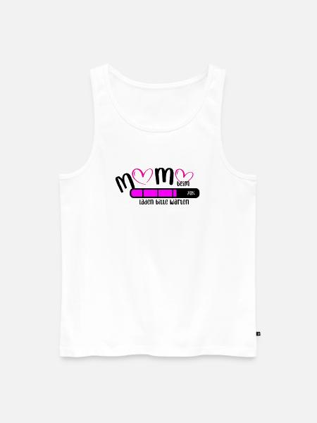 Mama beim Laden - Männer Premium Bio Tank Top - Weiß