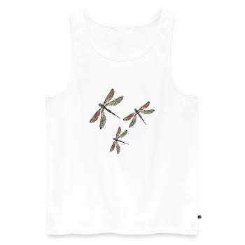 Wichtig - Männer Premium Bio Tank Top - Weiß - Vorne - Michal (187cm)