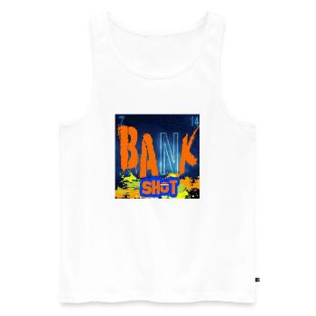 BANK SHOT CHEMISTRY - Débardeur bio Premium Homme - blanc - Devant - Michal (187cm)