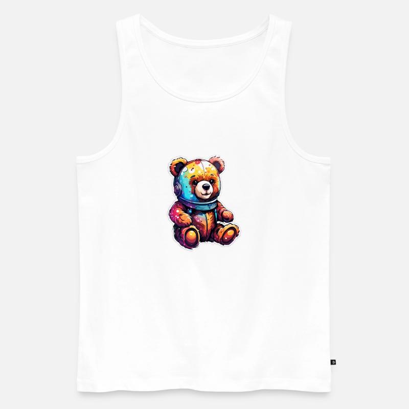 Teddybär / Kuscheltier / Stofftier / Geschenkidee - Männer Premium Bio Tank Top - Weiß