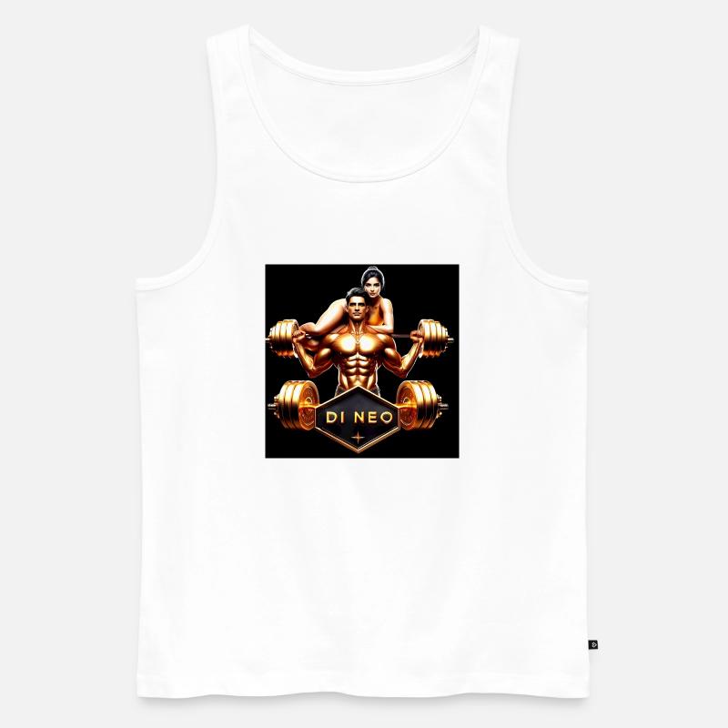 Highest Level Gym Design - Männer Premium Bio Tank Top - Weiß