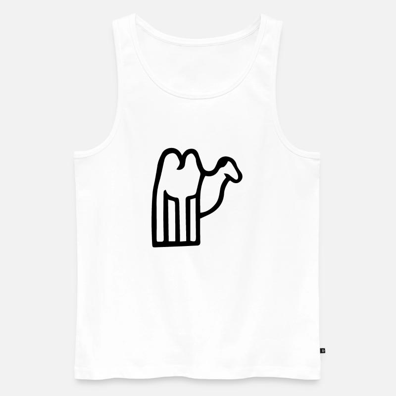 Niedliche Kamel-Illustration! - Männer Premium Bio Tank Top - Weiß
