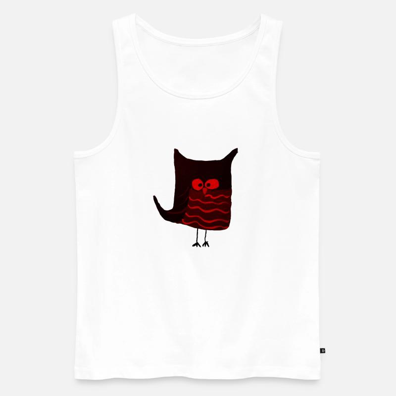 Eulalia Schwarz Rot - Männer Premium Bio Tank Top - Weiß