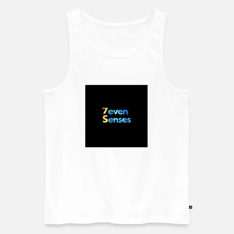 7even Senses - Männer Premium Bio Tank Top - Weiß
